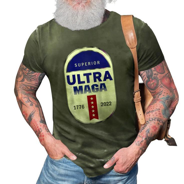 Ultra Maga 4Th Of July Raglan Baseball Tee 3D Print Casual Tshirt