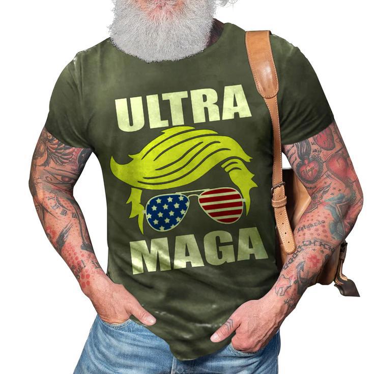 Ultra Maga Joe Biden Pro Trump Gift 3D Print Casual Tshirt