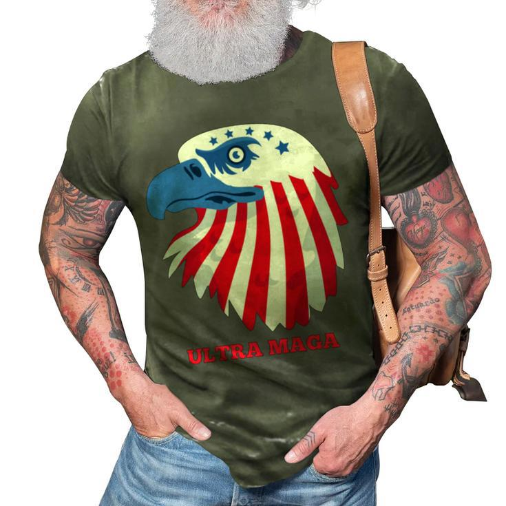 Ultra Maga Memorial Day 3D Print Casual Tshirt