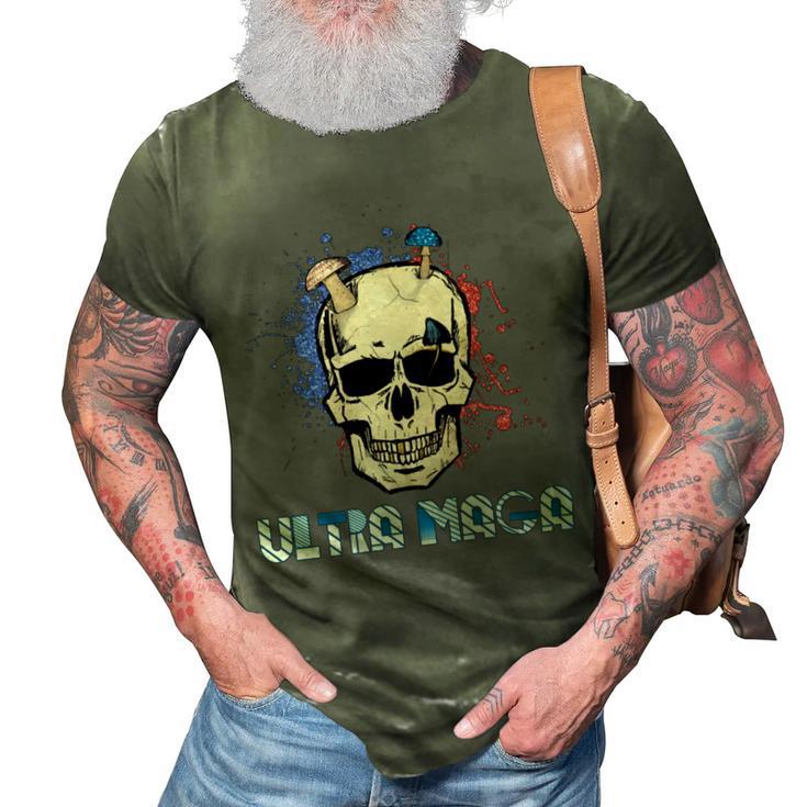 Ultra Maga Skull  Make America Great Again 3D Print Casual Tshirt