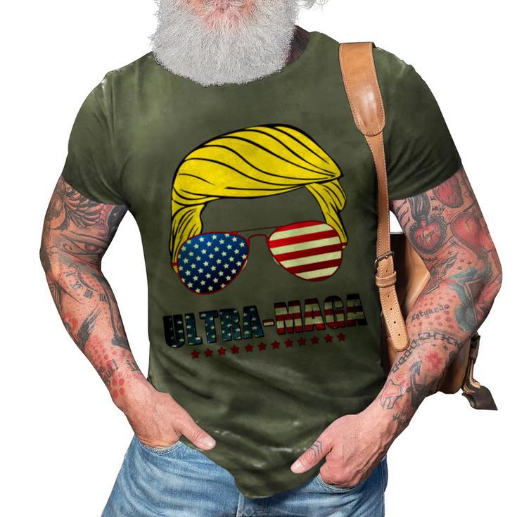 Ultra Maga Usa Maga Make America Great Again 3D Print Casual Tshirt