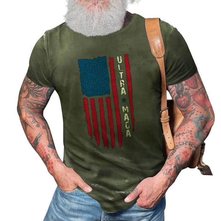 Ultra Mega Patriotic Trump Republicans Usa Flag Apparel Tee 3D Print Casual Tshirt