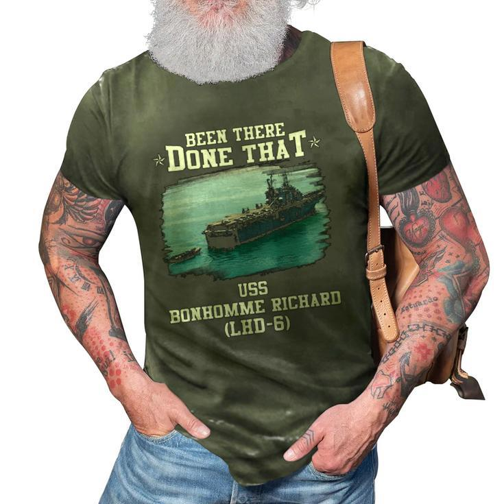 Uss Bonhomme Richard Lhd-6 Veterans Day Fathers Day 3D Print Casual Tshirt