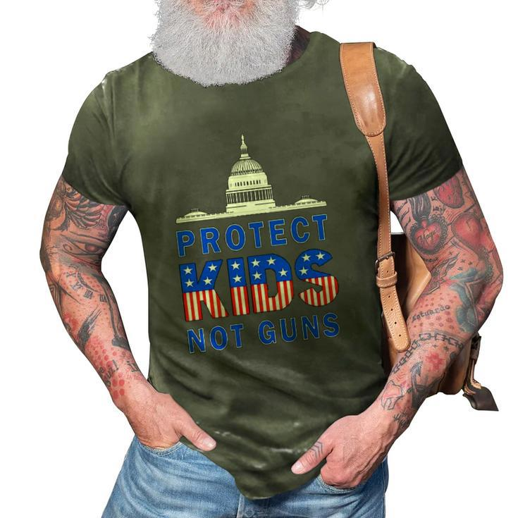 Uvalde Texas Strong Pray For Anti Guns Us Flag Text 3D Print Casual Tshirt
