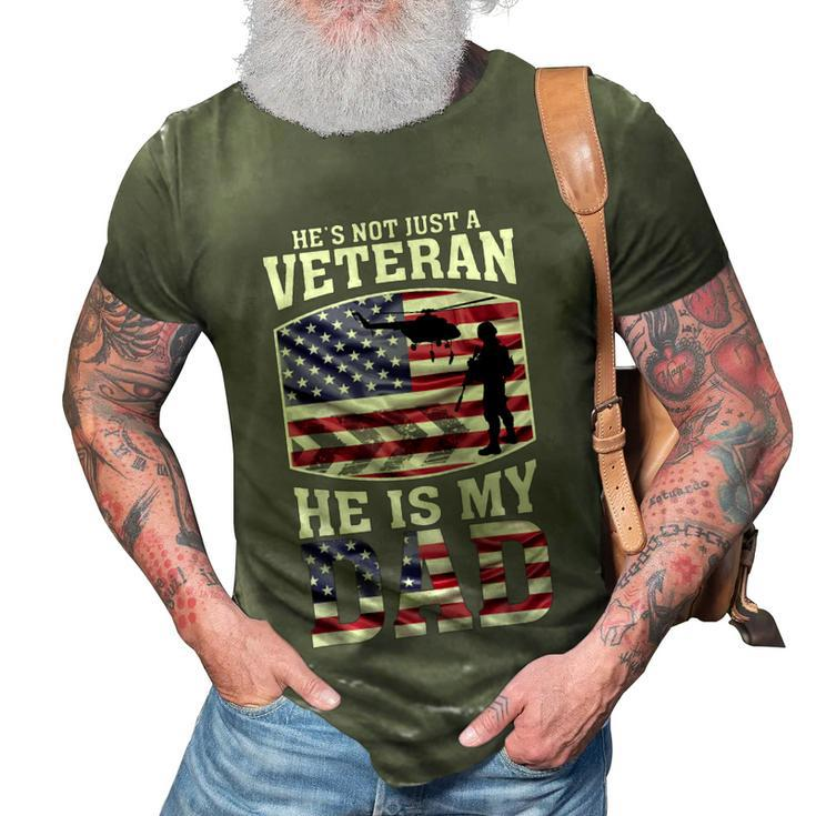 Veteran Dad 4Th Of July Or Labor Day  3D Print Casual Tshirt
