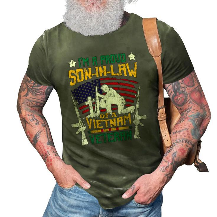 Veteran  Proud Son In Law Of A Vietnam Veteran 3D Print Casual Tshirt