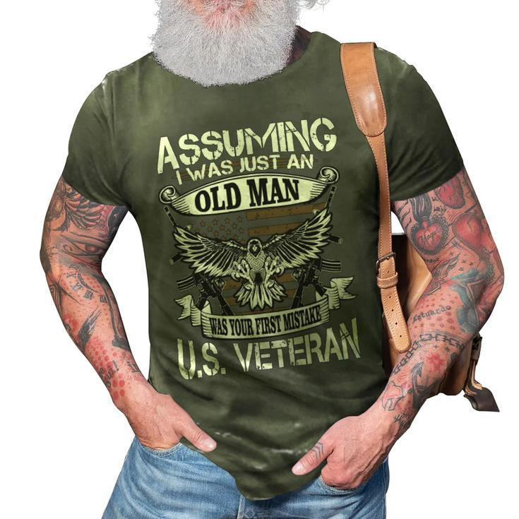 Veteran Us Veteran Respect Solider463 Navy Soldier Army Military 3D Print Casual Tshirt