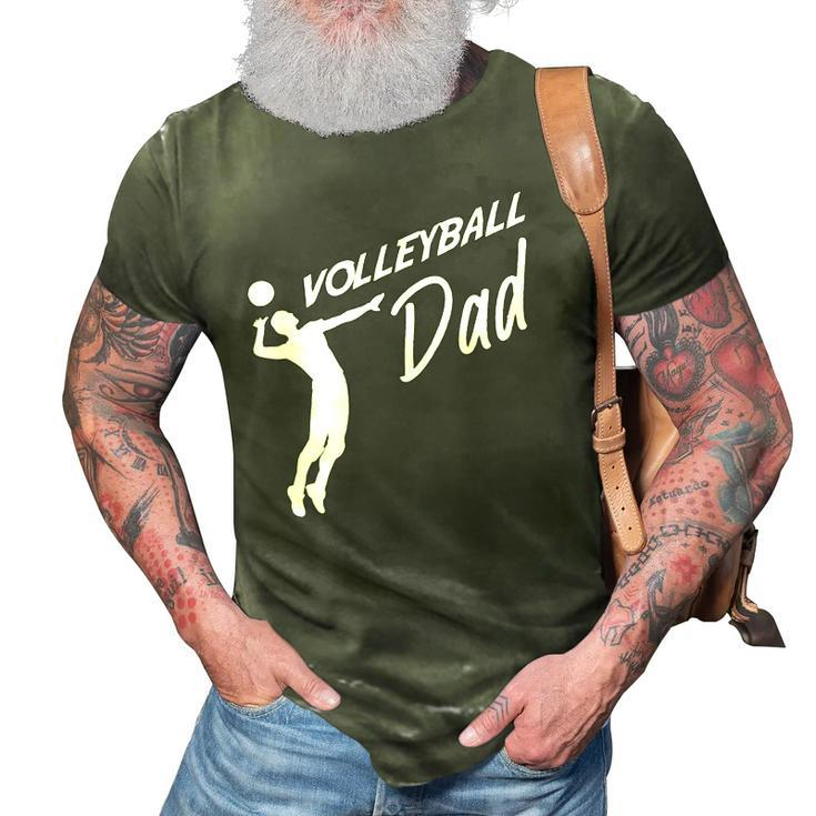 Volleyball Father Volleyball Dad Fathers Day 3D Print Casual Tshirt