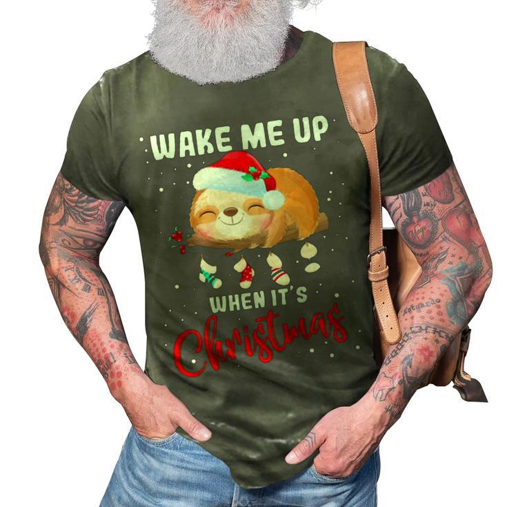 Wake Me Up When Its Christmas 819 Shirt 3D Print Casual Tshirt