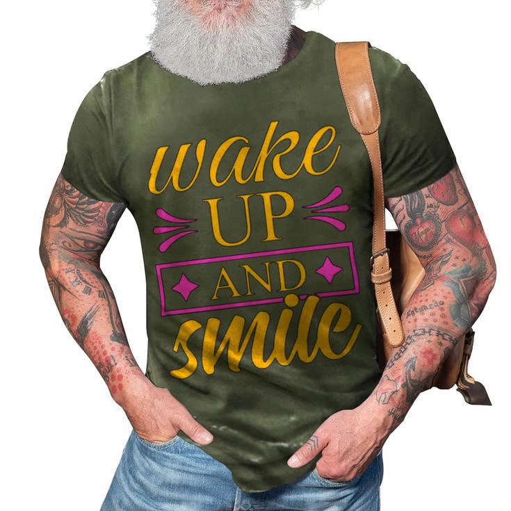 Wake Up And Smile  771 Trending Shirt 3D Print Casual Tshirt