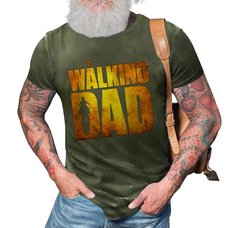 Walking Dad Fathers Day Best Grandfather Men Fun Gift 3D Print Casual Tshirt