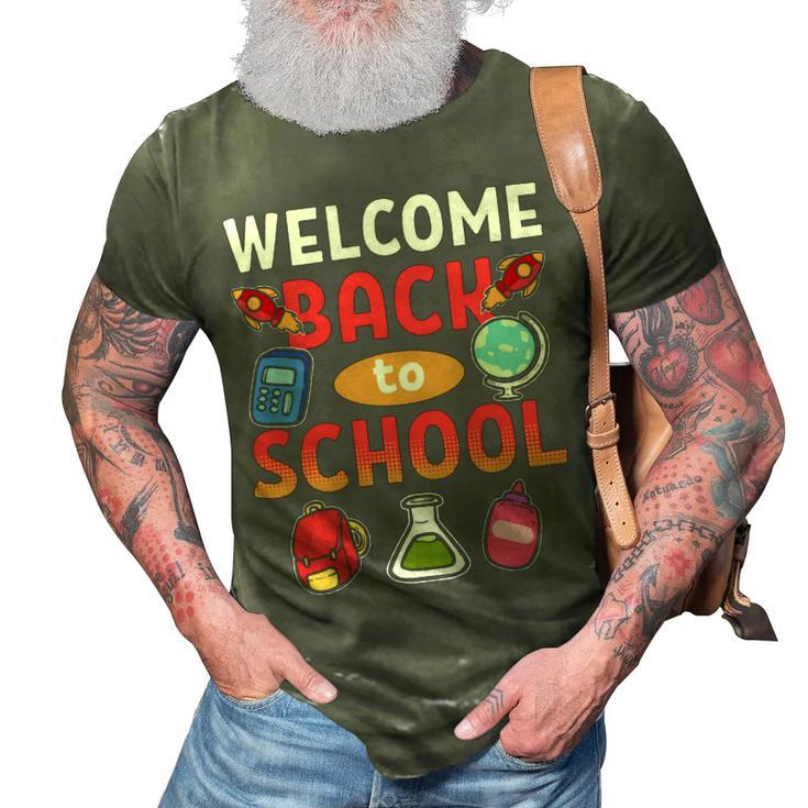 Welcome Back To School School Party 483 Shirt 3D Print Casual Tshirt