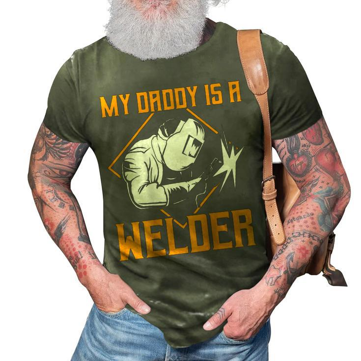 Welder Gifts Welding Design On Back Of Clothing  V3 3D Print Casual Tshirt