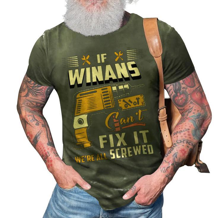 Winans Blood Runs Through My Veins Name V2 3D Print Casual Tshirt