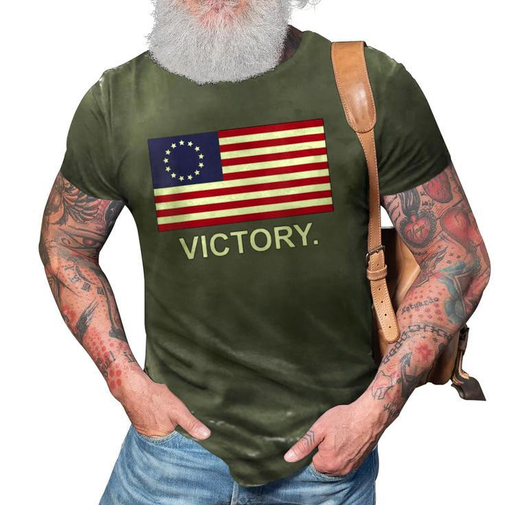 Womens Betsy Ross American Flag  Victory Revolutionary War V-Neck 3D Print Casual Tshirt