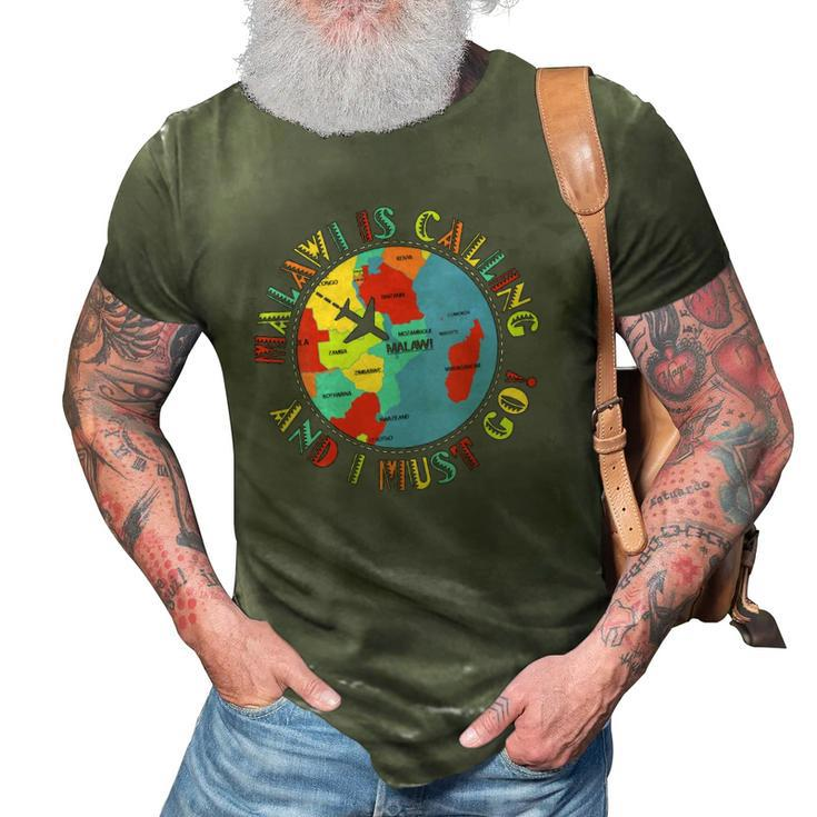 Womens Malawi Is Calling And I Must Go 3D Print Casual Tshirt