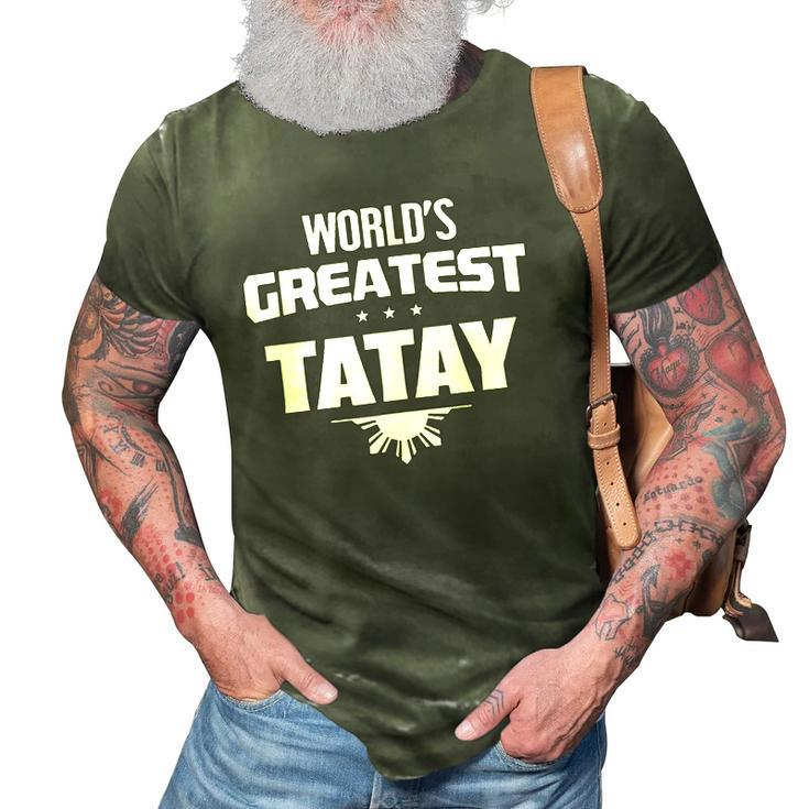 Worlds Greatest Tatay - Filipino Flag 3D Print Casual Tshirt