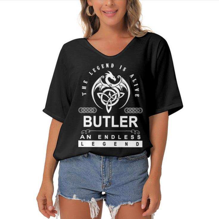 Butler Name Gift   Butler An Enless Legend Women's Bat Sleeves V-Neck Blouse