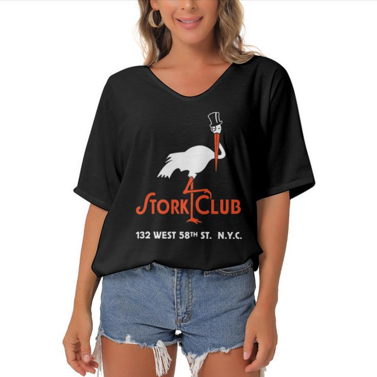 The Stork Club® Copyright 2020 Fito Women's Bat Sleeves V-Neck Blouse