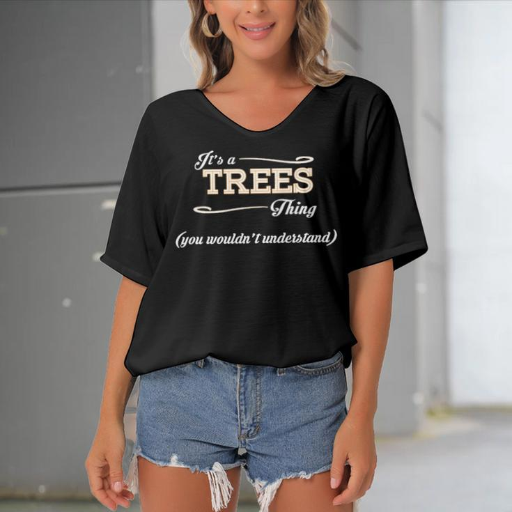 Its A Trees Thing You Wouldnt UnderstandShirt Trees Shirt For Trees Women's Bat Sleeves V-Neck Blouse