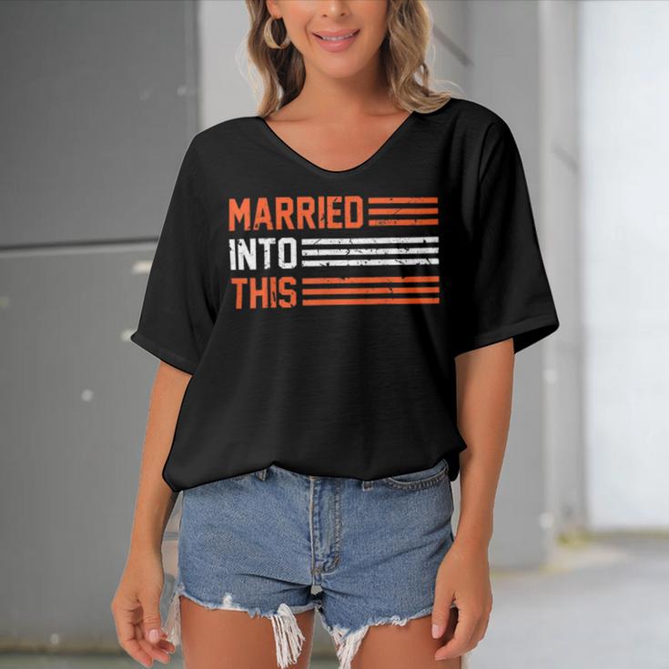 Married Into This 298 Trending Shirt Women's Bat Sleeves V-Neck Blouse