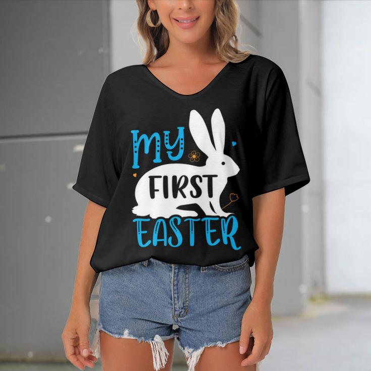 My First Easter 702 Trending Shirt Women's Bat Sleeves V-Neck Blouse