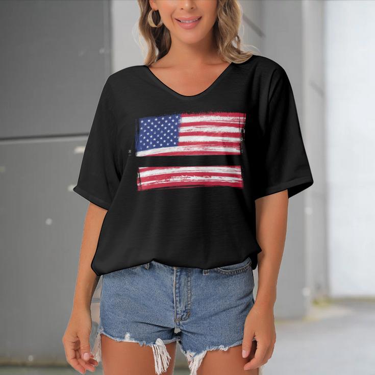 Ultra Maga And Proud Of It A Ultra Maga And Proud Of It V13 Women's Bat Sleeves V-Neck Blouse