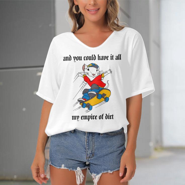 And You Could Have It All My Empire Of Dirt Women's Bat Sleeves V-Neck Blouse