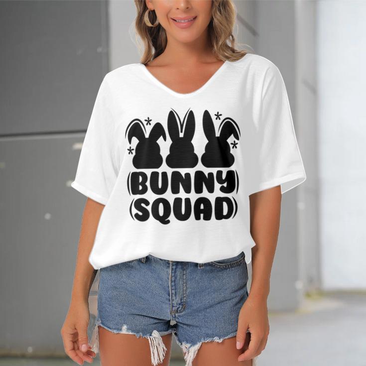 Bunny Squad Women's Bat Sleeves V-Neck Blouse