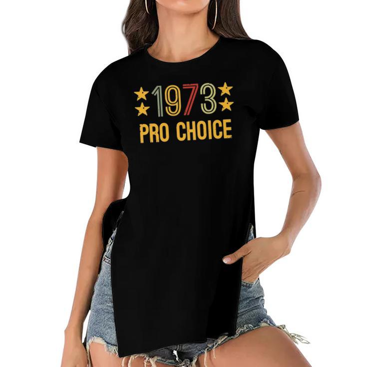 1973 Pro Choice - Women And Men Vintage Womens Rights Women's Short Sleeves T-shirt With Hem Split