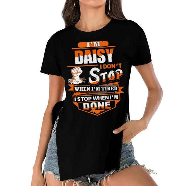 Daisy Name Gift   Im Daisy Women's Short Sleeves T-shirt With Hem Split