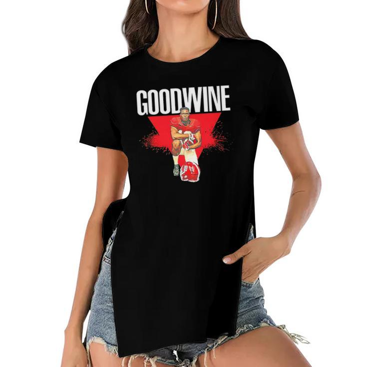 Monkell Goodwine Alabama Football Splash Women's Short Sleeves T-shirt With Hem Split