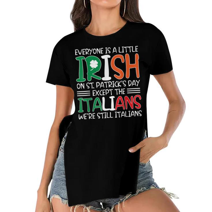 Patricks St Pattys Day Sarcastic Italian Irish Mens Kids  Women's Short Sleeves T-shirt With Hem Split