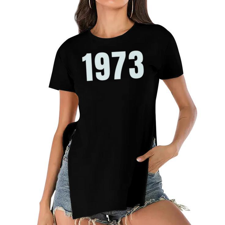 Pro Choice 1973 Womens Rights Feminism Roe V Wad Women Women's Short Sleeves T-shirt With Hem Split