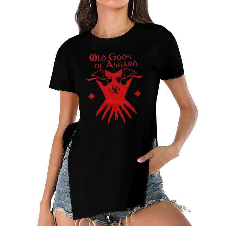 Sam Lake Old Gods Of Asgard Women's Short Sleeves T-shirt With Hem Split