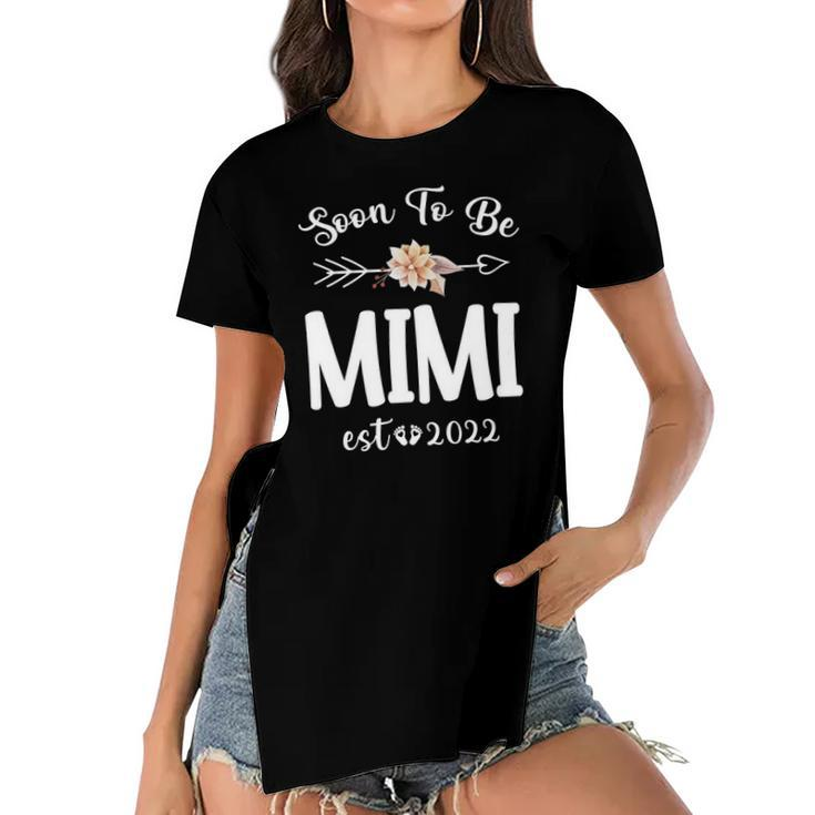 Womens Womens Soon To Be Mimi 2022 First Time Mimi Women's Short Sleeves T-shirt With Hem Split