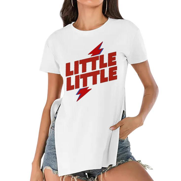 Cute Little Family Matching Sister Gbig Big Little Sorority Women's Short Sleeves T-shirt With Hem Split