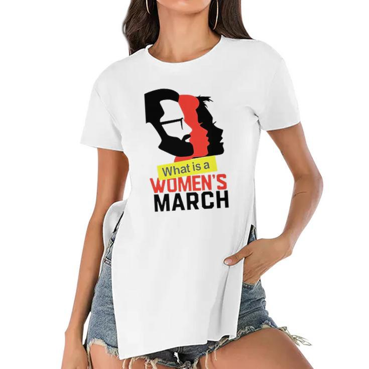 Matt Walsh What Is A Womens March Women's Short Sleeves T-shirt With Hem Split