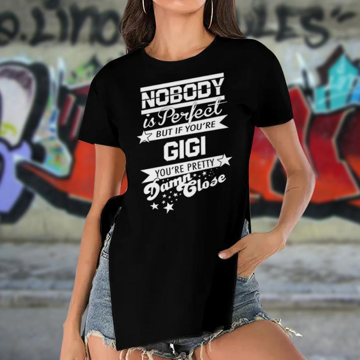 Gigi Name Gift If You Are Gigi Women's Short Sleeves T-shirt With Hem Split
