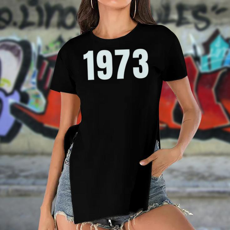 Pro Choice 1973 Womens Rights Feminism Roe V Wad Women Women's Short Sleeves T-shirt With Hem Split