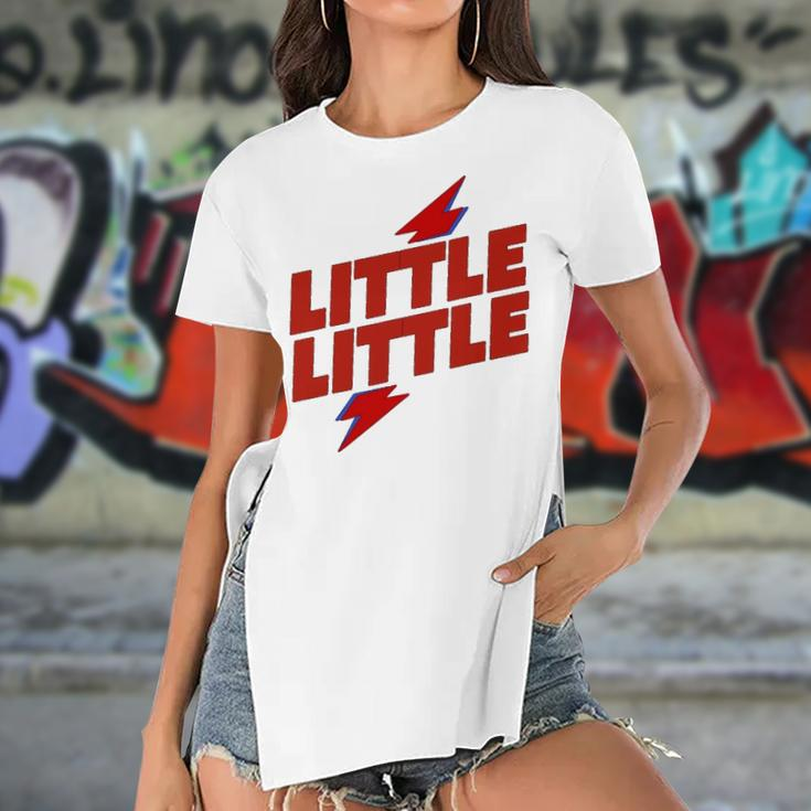 Cute Little Family Matching Sister Gbig Big Little Sorority Women's Short Sleeves T-shirt With Hem Split