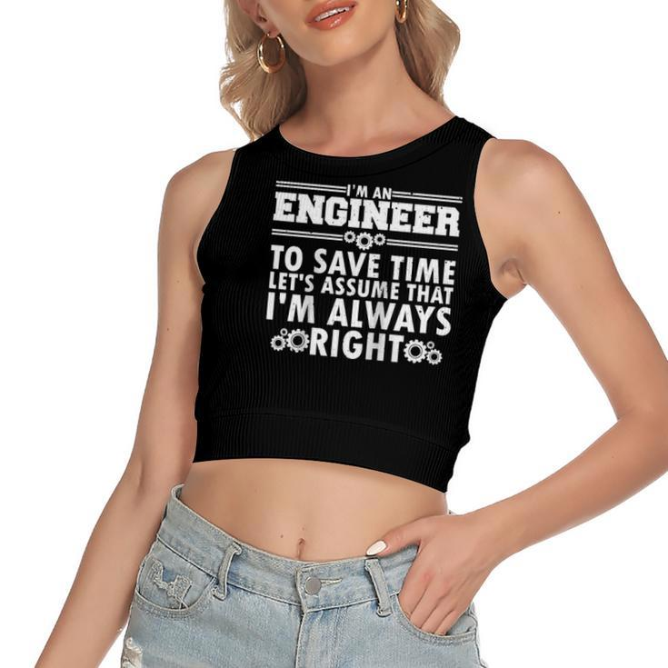 Best Engineer Art For Humor Engineering Lovers Raglan Baseball Tee Women's Crop Top Tank Top