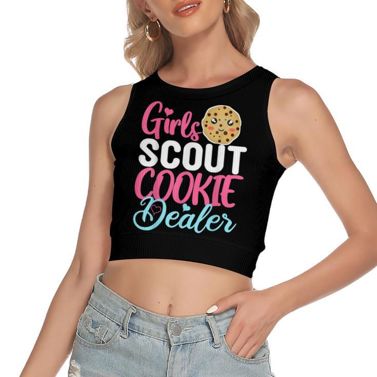 Scout For Girls Cookie Dealer Women Funny  Women's Sleeveless Bow Backless Hollow Crop Top