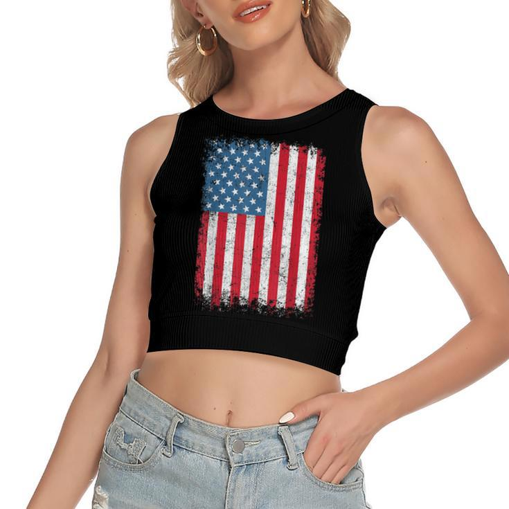 Usa Patriotic American Flag For Boys Girls Us Women's Crop Top Tank Top