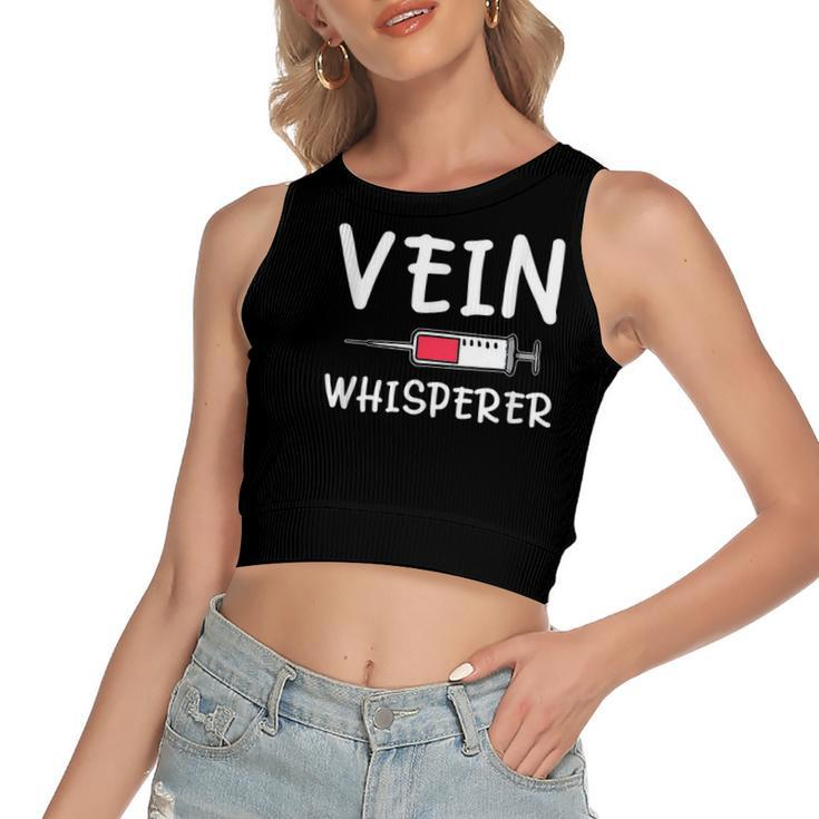 Vein Whisperer Phlebotomist Phlebotomy Kit Nursery Women's Crop Top Tank Top