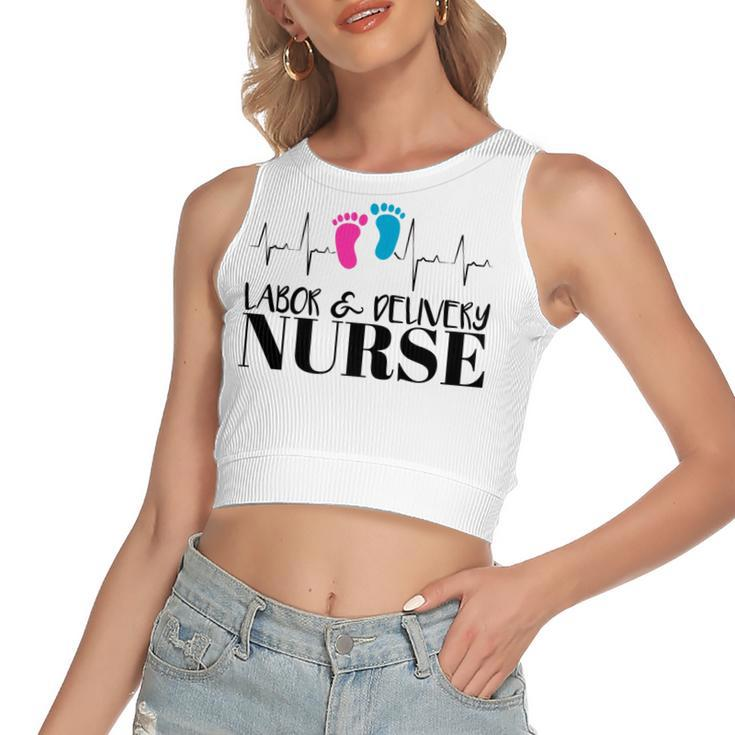 Labor And Delivery Nurse   Women's Sleeveless Bow Backless Hollow Crop Top