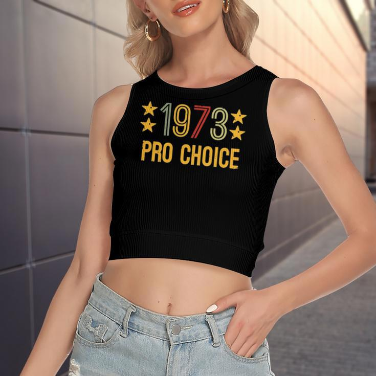 1973 Pro Choice And Vintage Rights Women's Crop Top Tank Top