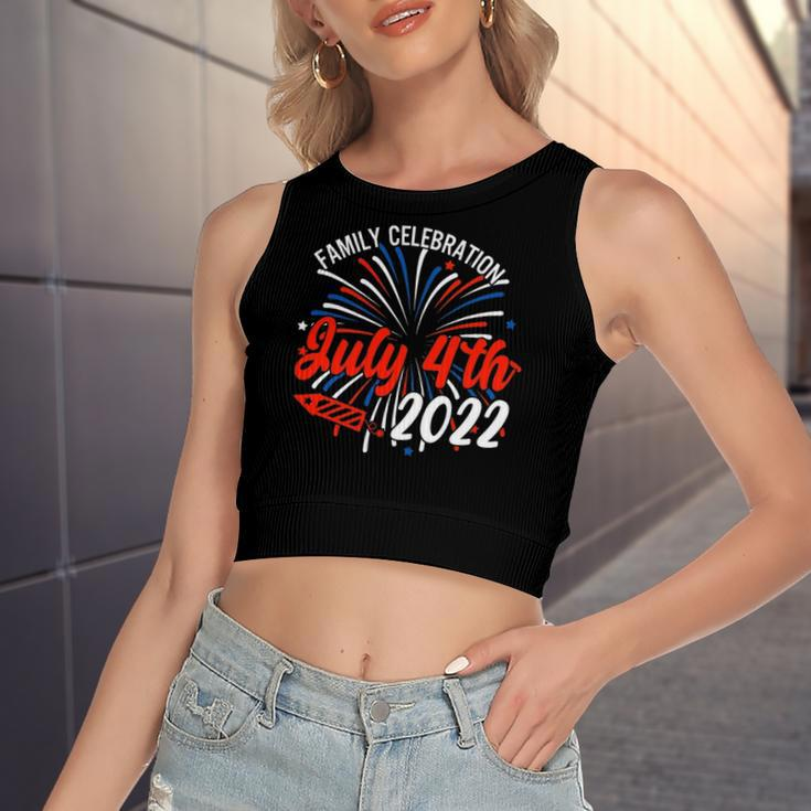 Family Celebration July 4Th 2022 For Women's Crop Top Tank Top