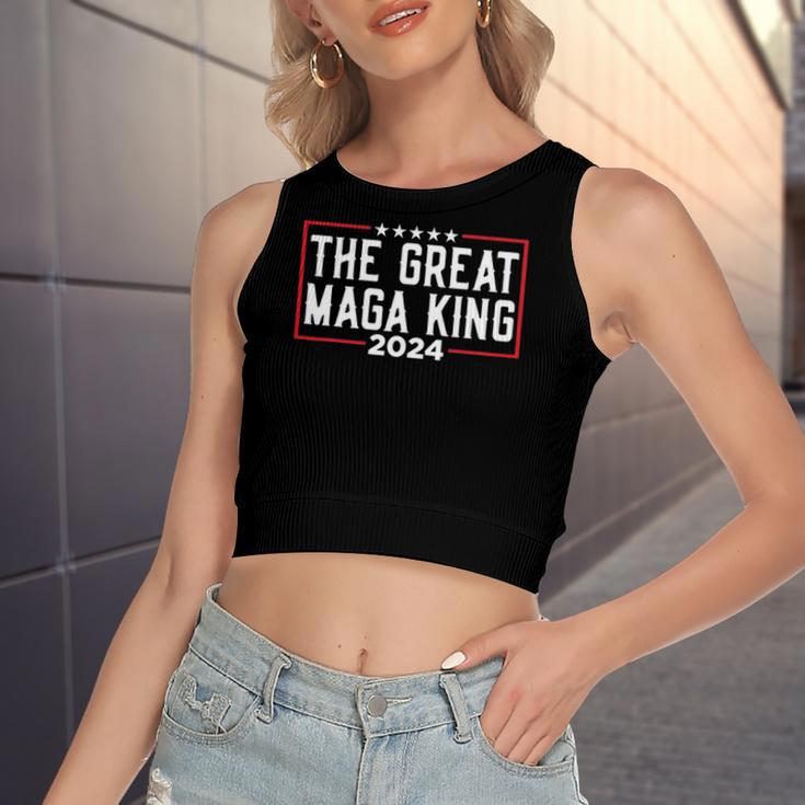 The Great Maga King 2024 Ultra Maga Republican For Women's Crop Top Tank Top