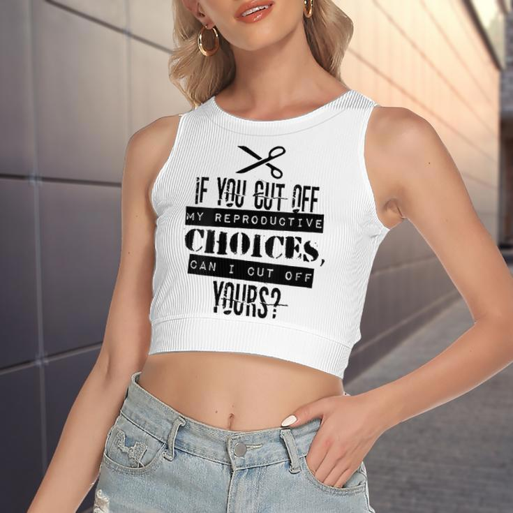 Pro Choice Cut Protest Women's Crop Top Tank Top